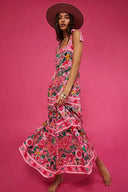 Traje de baño de una pieza con lazo floral