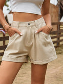 Vielseitige Jeansshorts mit elastischem Bund