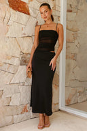 Φόρεμα Louella Maxi - Μαύρο