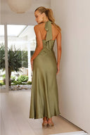 Vestido Maxi Sian - Verde-oliva