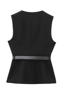 Completo urbano con blazer smanicato e pantaloni