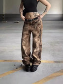 Průmyslové cargo džíny ve street stylu
