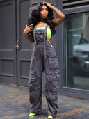 Løs Denim Jumpsuit