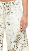 Lockere Jeans mit Hufeisen-Print