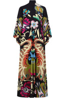 Abito Maxi Magnifico Pavone Multicolore