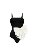 Badpak met sweetheart-halslijn en strikdetail