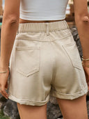 Vielseitige Jeansshorts mit elastischem Bund