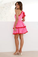 Daisuke Minikleid - Pink / Rot