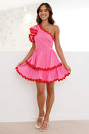 Daisuke Minikleid - Pink / Rot