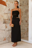 Φόρεμα Louella Maxi - Μαύρο