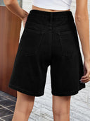 Justerbar Talje Denim Bermuda Shorts