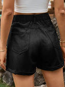 Vielseitige Jeansshorts mit elastischem Bund