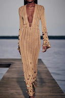 Abito Maxi Dolly Gold in Maglia
