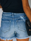 Stylische Ripped Jeansshorts