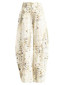 Lockere Jeans mit Hufeisen-Print