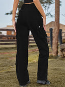 Pantaloni di jeans lavati con tasche multiple