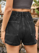 Pantaloncini cargo in denim stile americano