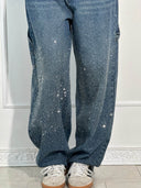 Balon Terzi Parlak Denim Kot Pantolon