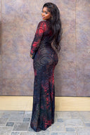 Afrikansk Ringprint Maxi-kjole