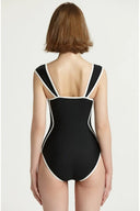 Colorblock Koreaanse stijl sweetheart badpak