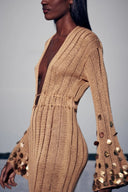 Abito Maxi Dolly Gold in Maglia