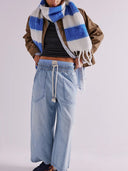 Utility straight jeans med lommer