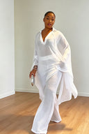 Conjunto de túnica extragrande y pantalón