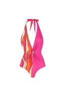 Halter badedragt og ét skulder bikini