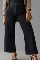 Forlængende højtaljede microflare jeans