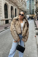 Giacca elegante in ecopelle