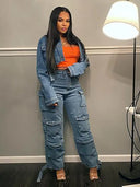 Trendy pracovní denim s více kapsami