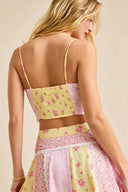 Conjunto a juego de falda floral estilo cottagecore
