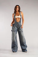 Şık İşlevsel Denim Ceket