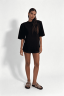 Top met hartvormige uitsnijding en strass