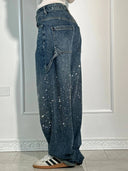 Balon Terzi Parlak Denim Kot Pantolon