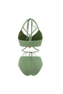 Boho saliegroene bikiniset voor dames