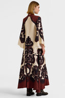 Abito in satin con stampa Grenadilla
