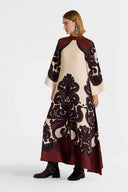Abito in satin con stampa Grenadilla