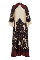 Abito in satin con stampa Grenadilla