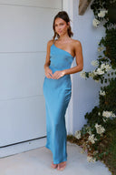 Vestido Maxi Margot - Azul Aço