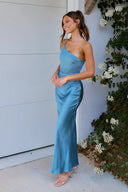 Vestido Maxi Margot - Azul Aço