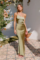 Vestido Maxi Margot - Verde-oliva