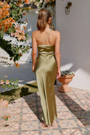 Vestido Maxi Margot - Verde-oliva