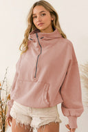 Veste légère à capuche avec poches Fern - Crêpe