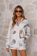 Long-Sleeve Marine Shorts Set
