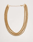 Collana a strati con perline Golden Girl