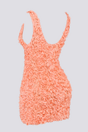 Gaëlle Florales Minikleid mit tiefem Ausschnitt