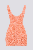 Gaëlle Florales Minikleid mit tiefem Ausschnitt