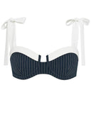 Set pantaloni largi cu dungi retro chic