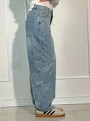 Balon Terzi Parlak Denim Kot Pantolon